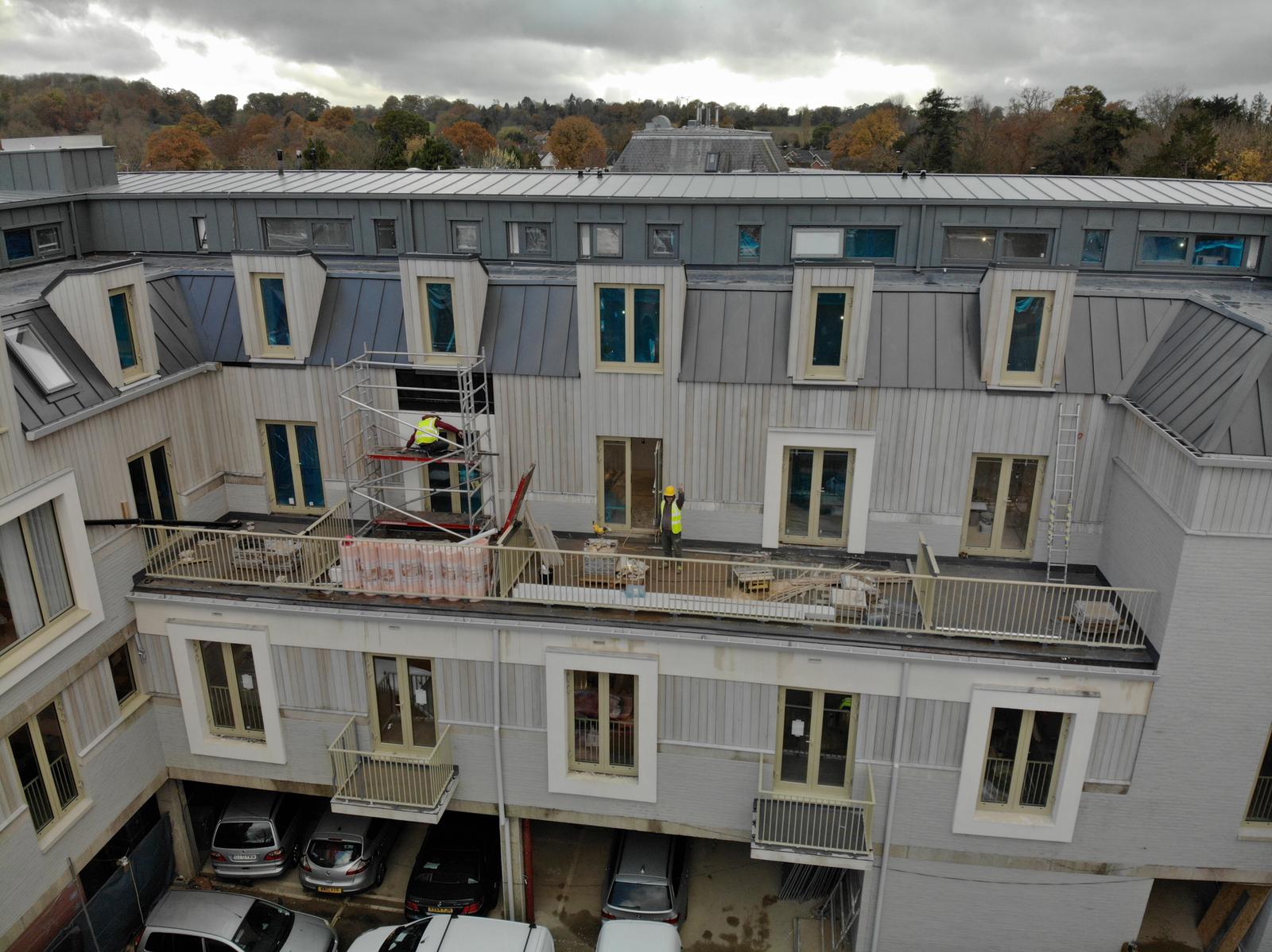 Bell Place aerial view